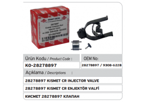 Kismet 28278897 Valf (9308-622B - 28239295) 